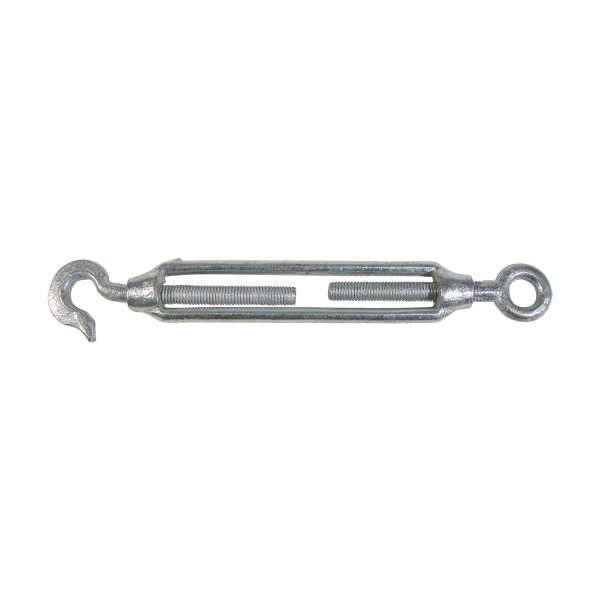 TURNBUCKLE GALV OPEN HOOK/EYE M12